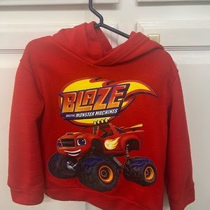 Blaze hoodie, boys, size 4T, blaze and the monster and machine